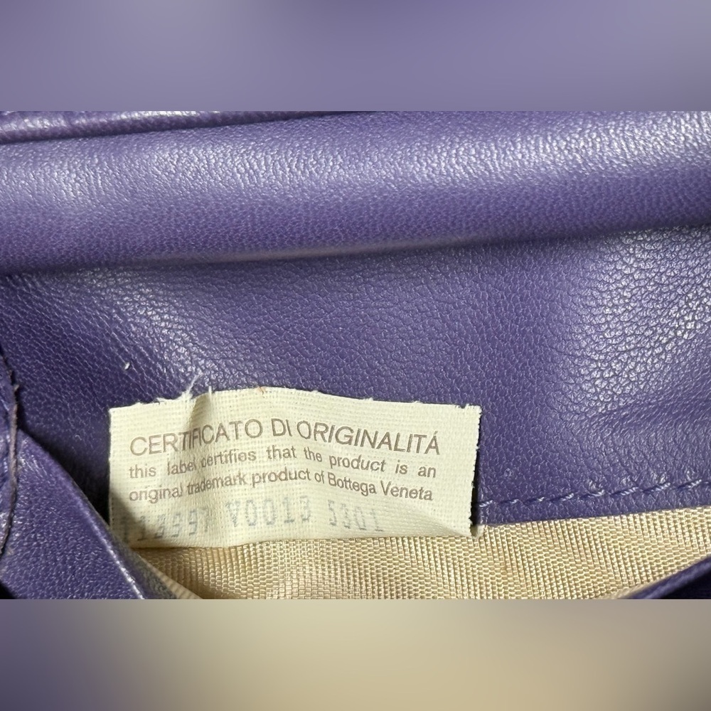 Bottega Veneta purple wallet - Picture 12 of 13